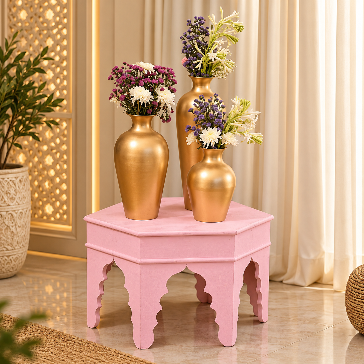 Decorative Gold Vases