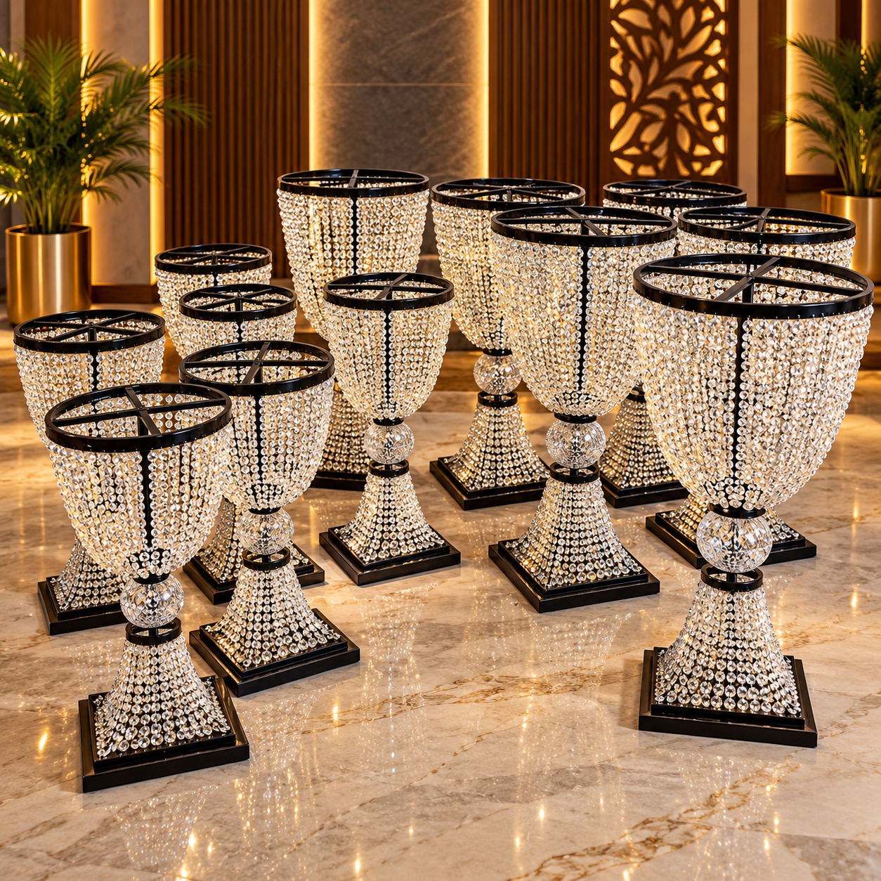 Crystal pendant lighting