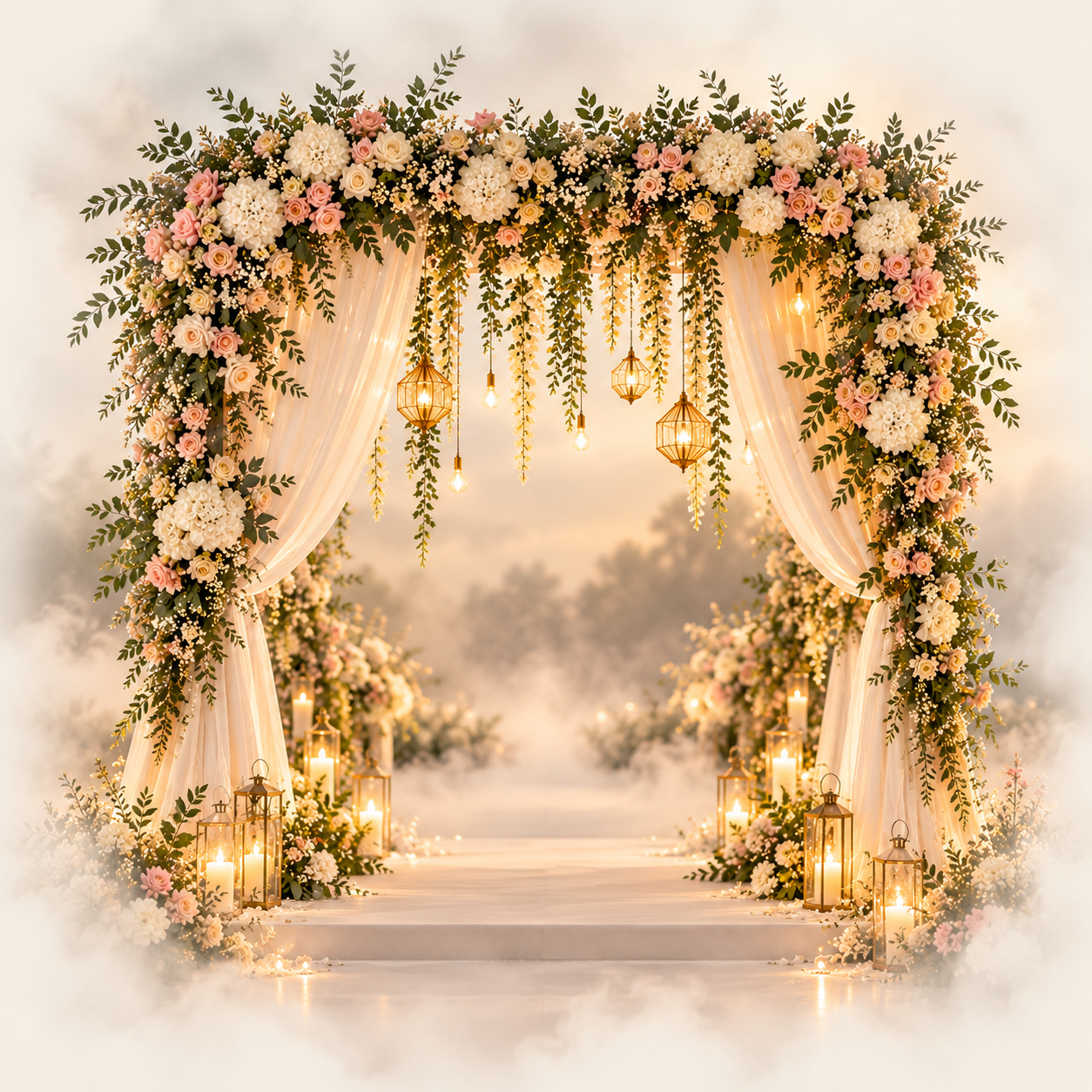 Gold crystal decorative chandelier